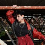 gothic lolita red and black blouse
